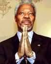 Secretary Annan Praying